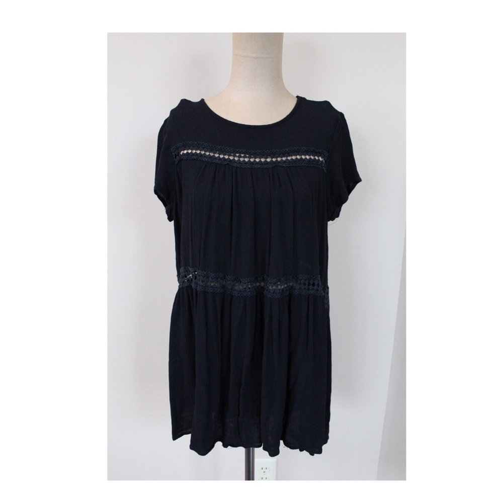 Black Cut-Out Flowy Dress